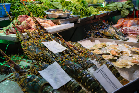 Artisan and typical food from Thailand exposed at local market and bazaarの写真素材