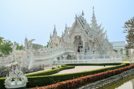 Outside views from White Temple in Chiang Raiの写真素材