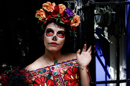 Catrina in day of the deadの写真素材