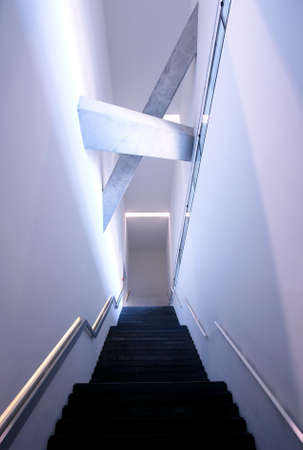 Jewish museum interior detail, Berlin, Germany, project of the architect Daniel Libeskindのeditorial素材