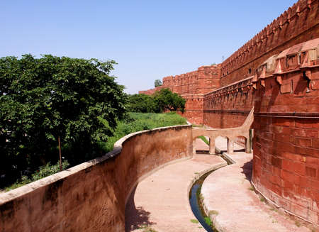 Outside Architecture of the Red Fort in Agra, India
のeditorial素材