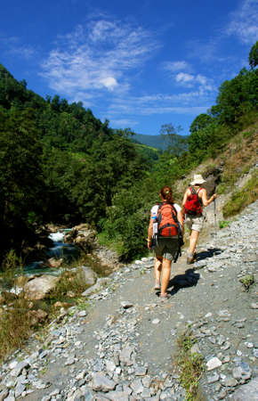 Trekking in Nepal, Annapurna base camp circuit         の写真素材
