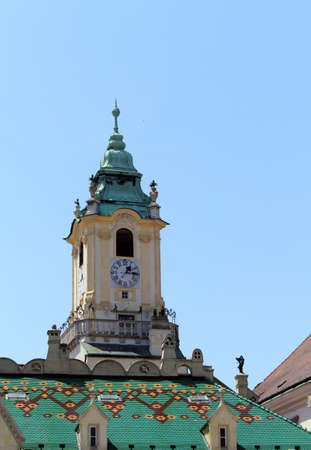 City Hall tower in Bratislava, Slovakiaのeditorial素材