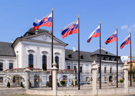 Grassalkovich Palace  Grasalkovicov Palac , Bratislava, Residence of the President of Slovakiaのeditorial素材