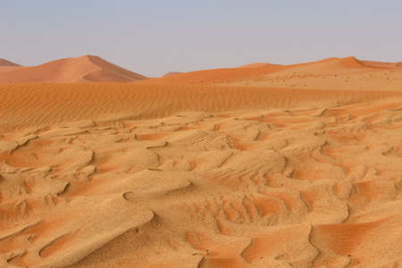 Sossusvlei sand dunes landscape in the Nanib desert near Sesriem, Namibia の写真素材