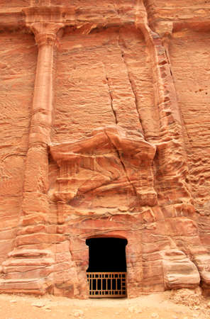 Royal Tomb in the lost rock city of Petra, Jordan  Petraのeditorial素材