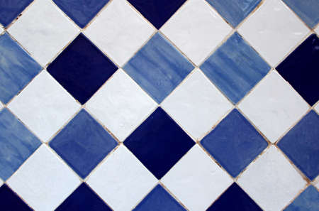  Azulejo  Portuguese traditional old hand painted art tile の写真素材