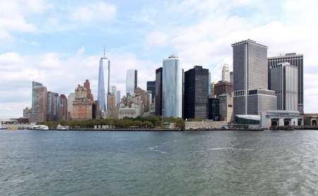 Modern office buildings and skyscraper background perspectiveの写真素材