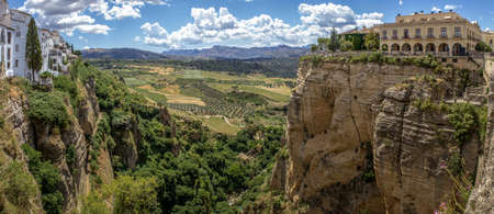Ronda panoramic view  A city in the Spanish の写真素材