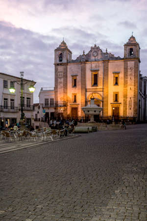 Portuguese Alentejo city of Évora old town. Due to its well-preserved centre, still partially...