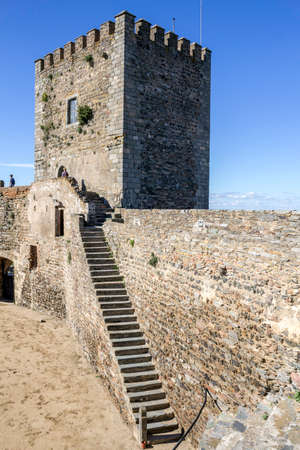 Town of Monsaraz castle inner space (used as a traditional bullfighting arena). Located on the right margin of the Guadiana River in Portuguese Alentejo region, near Alqueiva damm and the border with Spain.のeditorial素材