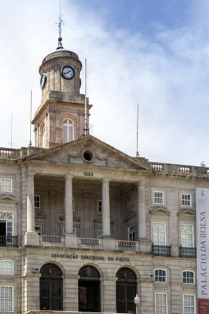 PORTO, PORTUGAL - JULY 04, 2015: The Palcio da Bolsa Stock Exchange Palace, a historical building in Oporto, built in the 19th century by the city's Commercial Association in Neoclassical style. On July 04, 2015 in Porto, Portugalのeditorial素材