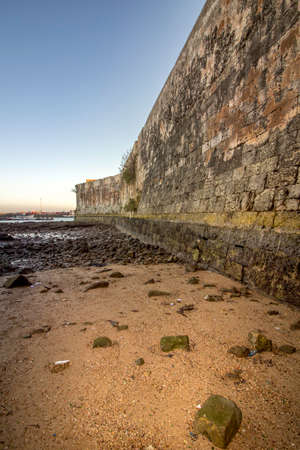 Mazagan Fortress, El Jadida, Morocco. It is an ancient Portuguese Fortified Port City registered as a UNESCO World Heritage Siteの写真素材