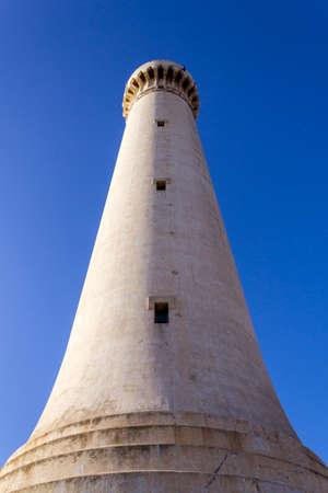 Lighthouse El Aank with the sky background. Casablanca, Morocco.の写真素材