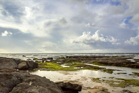 Ain Sebaa beach seascape, Casablanca.の写真素材