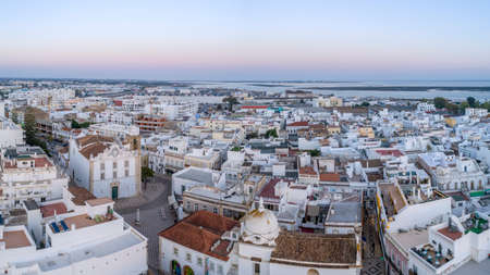 Church of Nossa Senhora do RosÃ¡rio, constructed in the first-half of the 17th century, in 1695 became the centre of the parish when Olhao, was raised to ecclesiastical parish. Algarve, Portugal.の写真素材