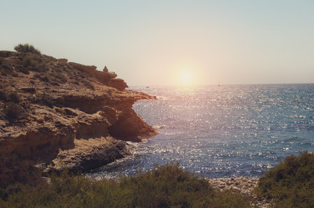 Sunset from the cove, mediterranean - Spain