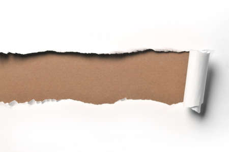 ripped white paper against a green background ripped white paper against a green background