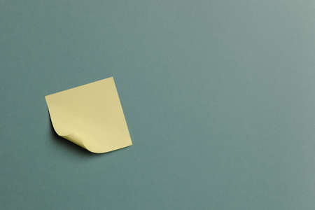 Sticky Note isolated on a green background