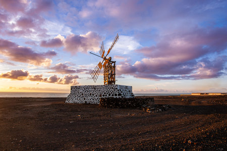 flour mill Ortega system of Puerto Lajas in the municipality of Puerto del Rosario