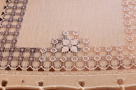 Details of the applications in Anatolia crafts and fabrics. Close up