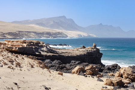 View of the coast of the island of Canary Islands, Spain