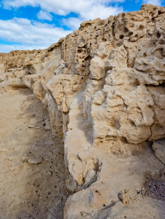 Rocky landscape in the desert of Fuerteventura. Canary Islandsの写真素材