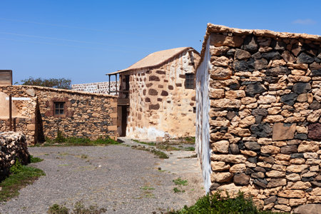 Ruins of an old house in the village of Fuerteventura, Spain