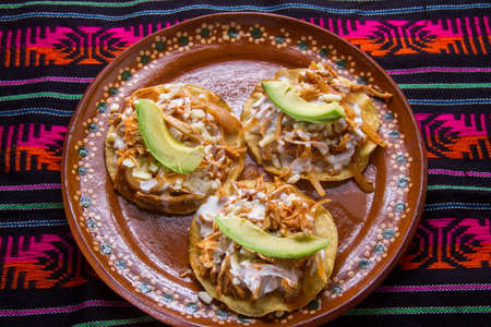 Authentic mexican chicken tingaの写真素材