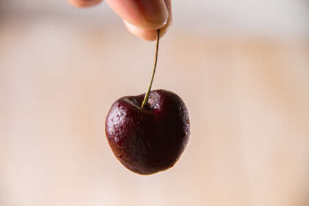 Organic cherry fruitの写真素材
