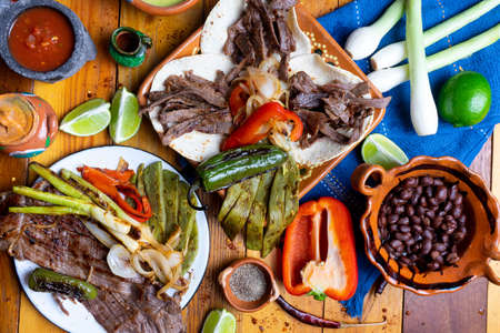 Authentic mexican dried beef "cecina"の写真素材