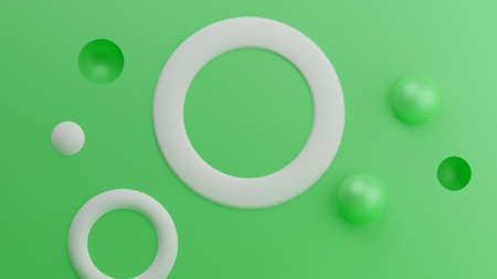 3d illustration of trendy abstract background. rendering imageの写真素材