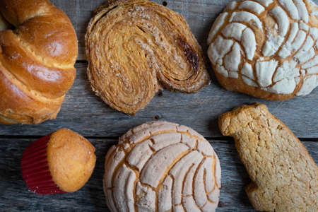 Set of traditional mexican sweet bread