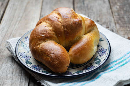 Traditional sweet bread: croissant
