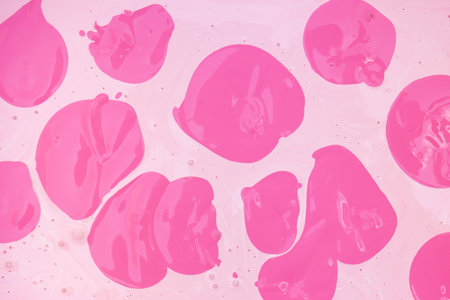 Abstract pink mixed tones paint with irregular shapes