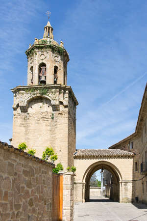 Church of the Crucifix. Puente la Reina, Navarra. Spain. XII century. St. James Way.の写真素材