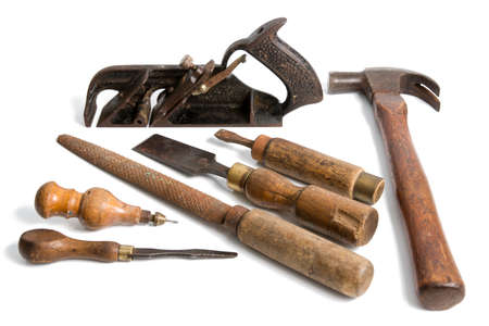 Woodworking Tools Isolated on White