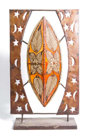 Ornamental Sculpture for the Home Isolated on White.の写真素材