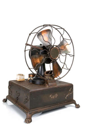 Old Ventilator Isolated on Whiteの写真素材