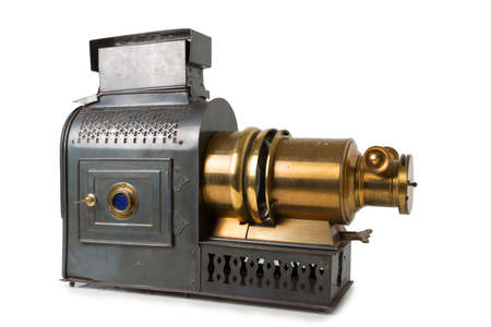 Magic Lantern Isolated on Whiteの写真素材