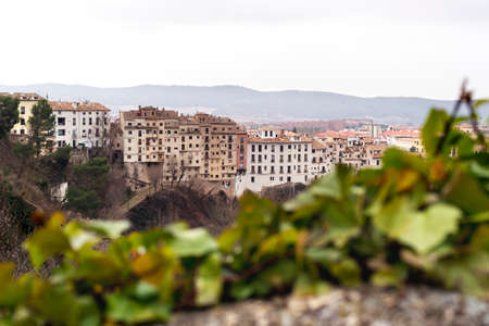 View of the city of Cuenca, Spain.の写真素材