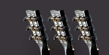 Acoustic guitars heads necksの写真素材