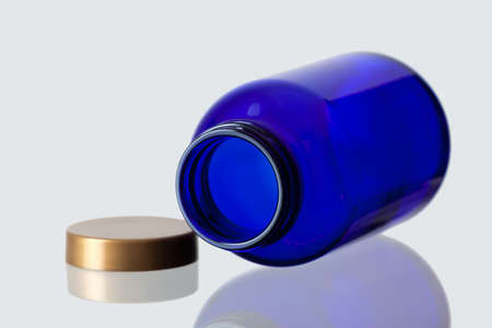 Cobalt blue bottleの写真素材