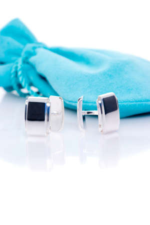 Sterling silver cuff links