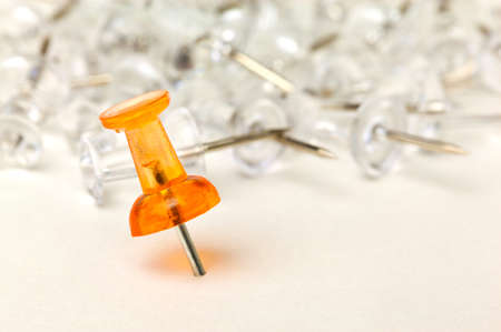 Close up of a push pinの写真素材