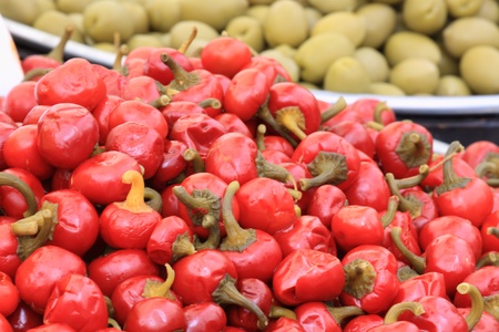 Chilli peppersの写真素材