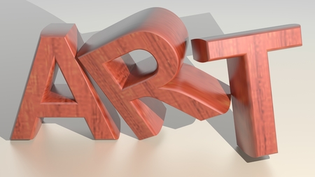 Wooden artの写真素材