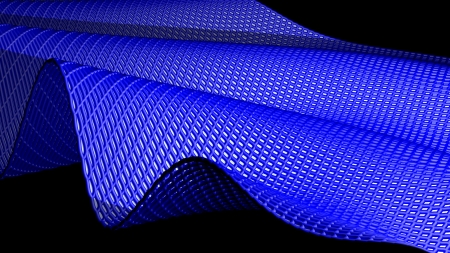 Blue waved surface