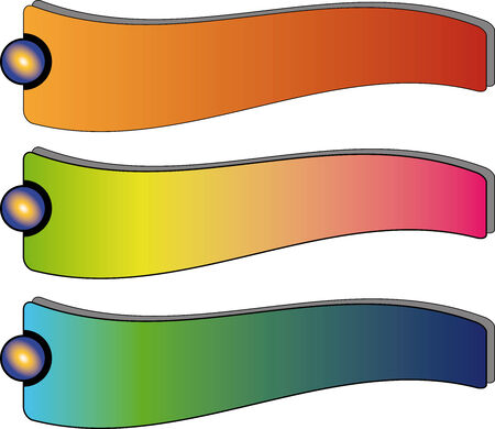 Colorful bookmarksのイラスト素材