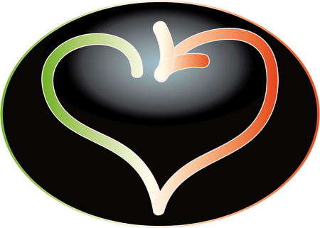 Italian heart arrowのイラスト素材